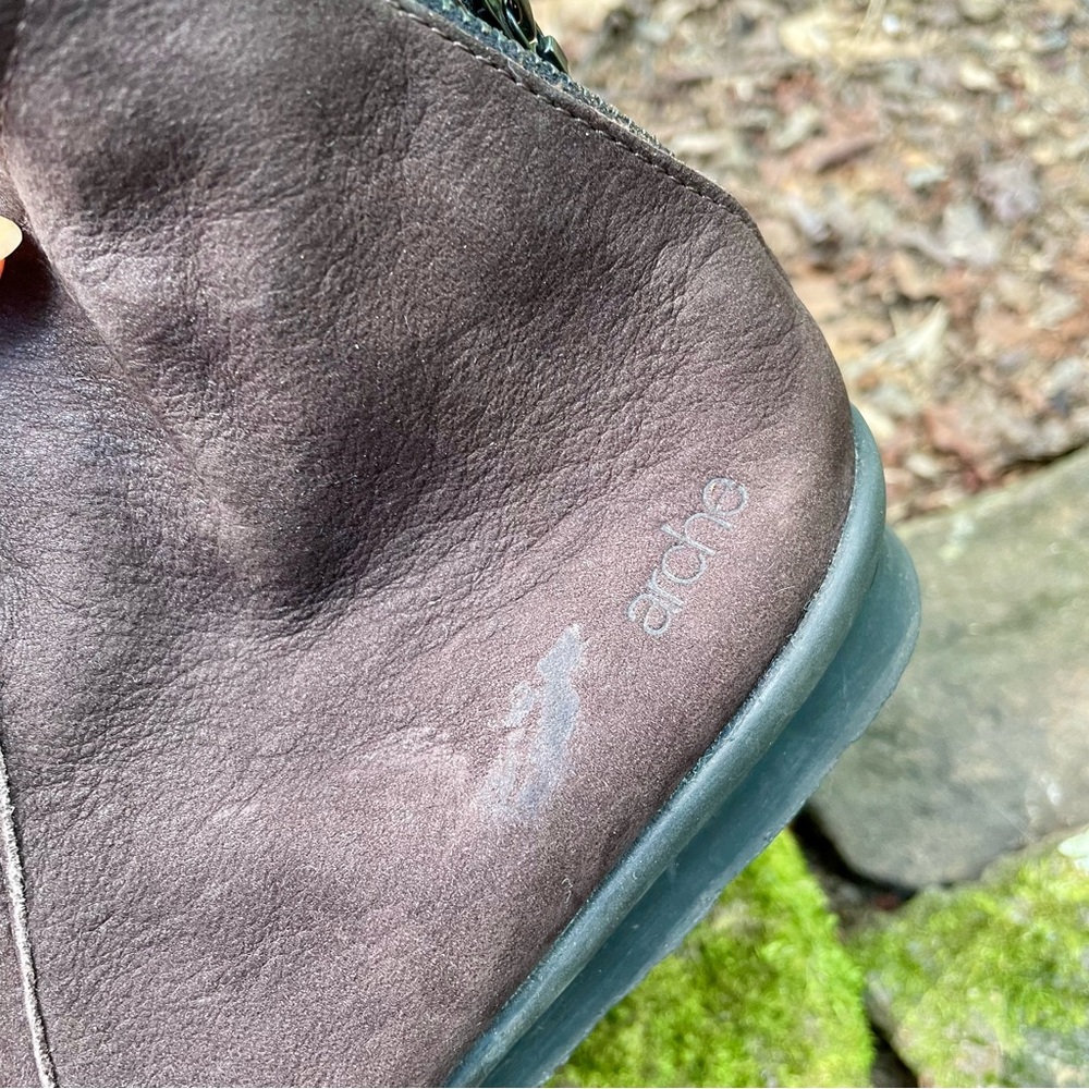 Arche Nubuck Leather Brown Truffle Baryky Boots - Picture 11 of 14